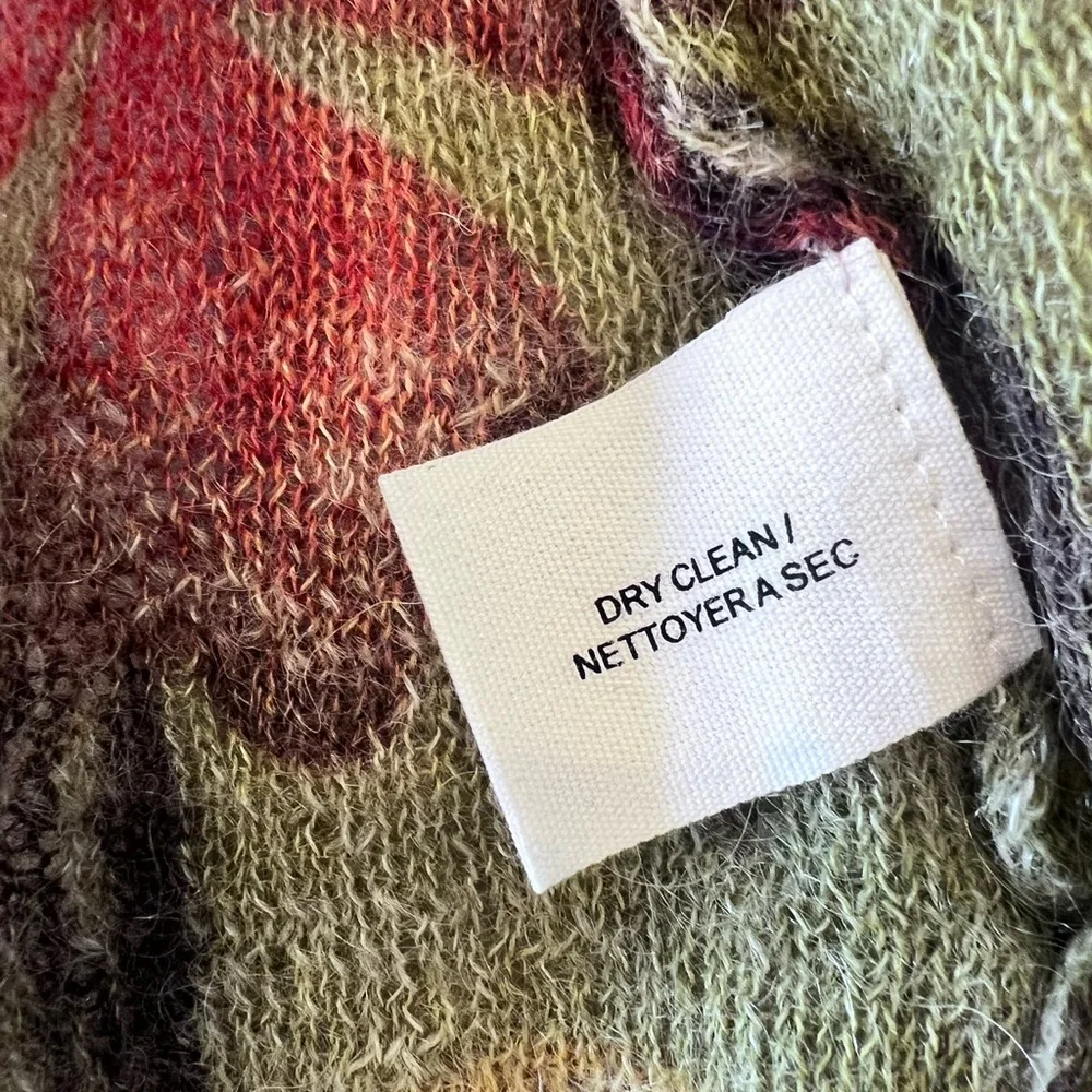 Anthropologie Guinevere Merino wool & mohair blend ruffle cardigan XS - Picture 6 of 9